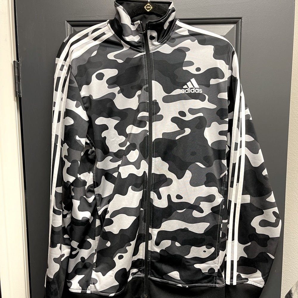 Adidas camo zip up